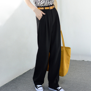 TRR 店主力荐 宽松阔腿裤 大褶皱流线修饰长腿 到脚面休闲裤女new