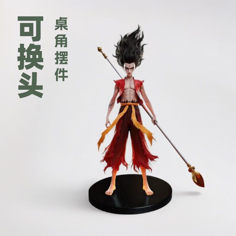 哪吒手办魔童降世桌面动漫摆件盲盒潮玩电影周边公仔手办公室摆件