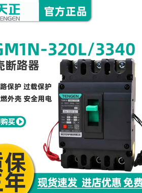 TENGEN天正TGM1N-320L/3340 320A塑壳断路器 320A空气开关3P 380V