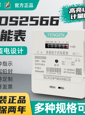 天正DDS2566电子式电能表电度表出租房火表102040A 单相220v家用