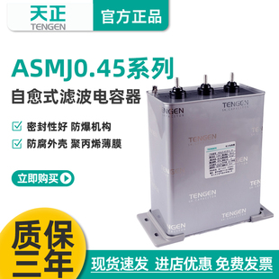 TENGEN天正ASMJ0.45自愈式滤波电容器450v无功补偿15/20/30kvar