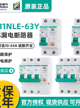 天正小体积漏电保护断路器空气开关1P+N家用220V窄体TGB1NLE-63Y
