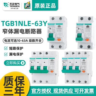 窄体小体积漏电保护器天正电气