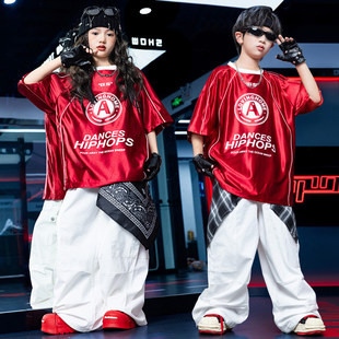 街舞儿童hiphop潮服男童嘻哈风炸街少儿表演女孩架子鼓演出服套装