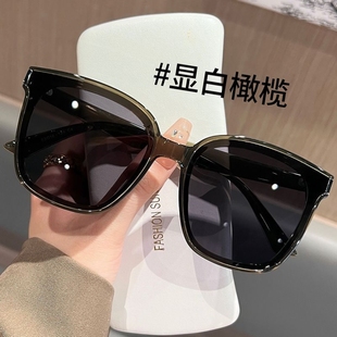 素颜显脸小遮阳防紫外线开车专用太阳眼镜 大框偏光墨镜女2025新款
