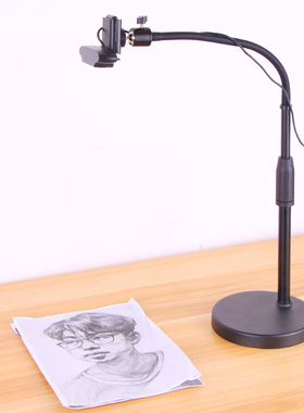 罗技C1000e支架网课作业开箱视频摄像头直播桌面c920俯拍通用支撑