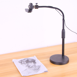 罗技C1000e支架网课作业开箱视频摄像头直播桌面c920俯拍通用支撑