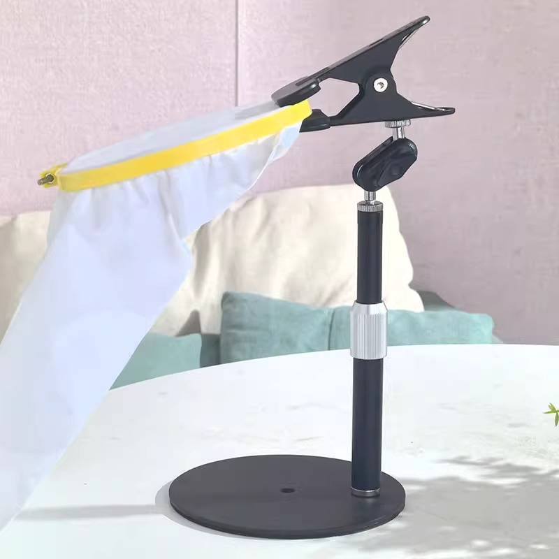 桌面金属绣架框固定夹手工diy刺绣工具十字绣桌边大号绣绷支架