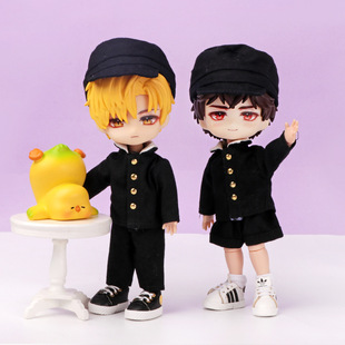 动漫ob11娃衣日式校服三点套装12分素体可穿BJD娃娃配饰GSC