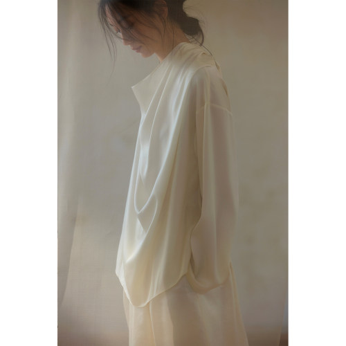 commusememory三醋酸缎面衬衣