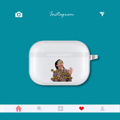 关中大侠的武馆老友记创意周边Airpodspro三代透明tpu软壳亮灯