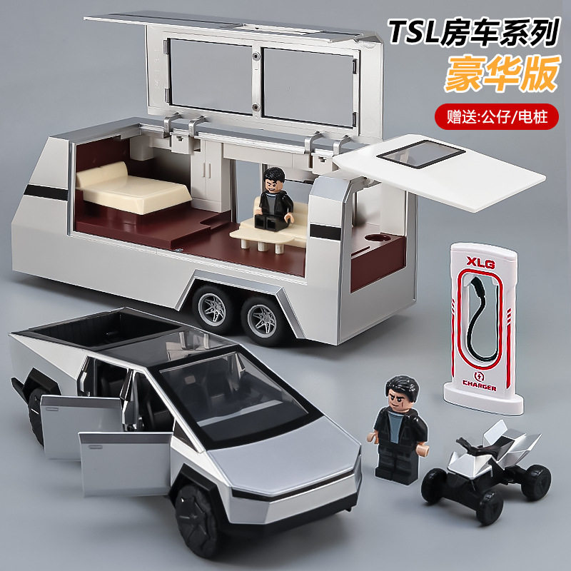 1比24合金车身带房车灯光音效