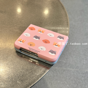 7女款 ins风拼色适用华为PuraX手机壳新款 小米mixflip2可爱卡通狗狗pocket2糖果色荣耀magicv肤感zflip6