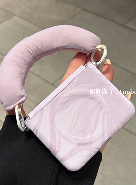 紫色阿尔卑斯纹适用华为purax手机壳新品小米MIXFlip2折叠屏pocket2磁吸侧扣三星Zflip6/7FE少女手提荣耀V潮