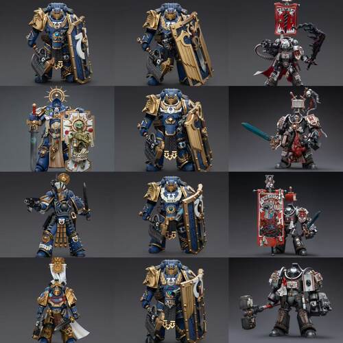 JOYTOY暗源1/18 战锤40K灰骑士堡主极限战士宗主不屈军团文塔努斯