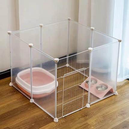 狗狗围栏宠物室内带厕所狗猫笼子隔离门护栏自由组合中小型犬栅栏