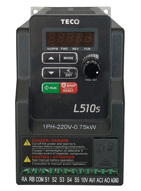 全新台安变频器L510-205-SH3C  L510-2P5-SH1-NC/220V L510S系列