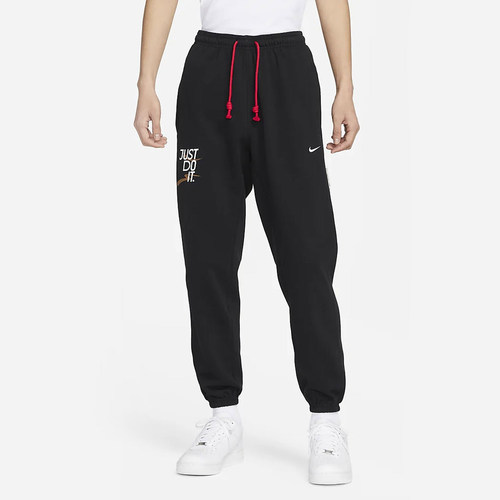Nike耐克男加绒印花束脚运动裤