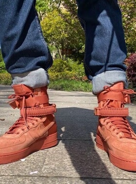 耐克Nike SF AIR FORCE 1 AF1 女子空军一号高帮板鞋 857872-202