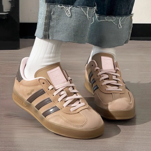阿迪达斯2025春男女鞋GAZELLE经典运动板鞋德训鞋「T头鞋」JR8028