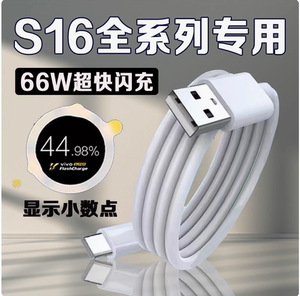 适用vivo/iqoo66W闪充快充原装充电器数据线套装S15 Neo5 快充头保护套 适用于机快速充电单线