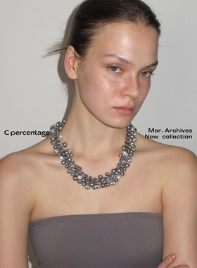 【03.09新品】c percentage 银色菲兹系列项链