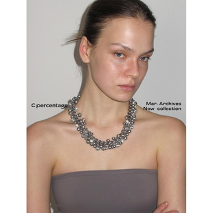 percentage 银色菲兹系列项链 03.09新品