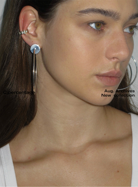 c percentage 原创设计极简主义高智感chic光轮耳环（大小圈）