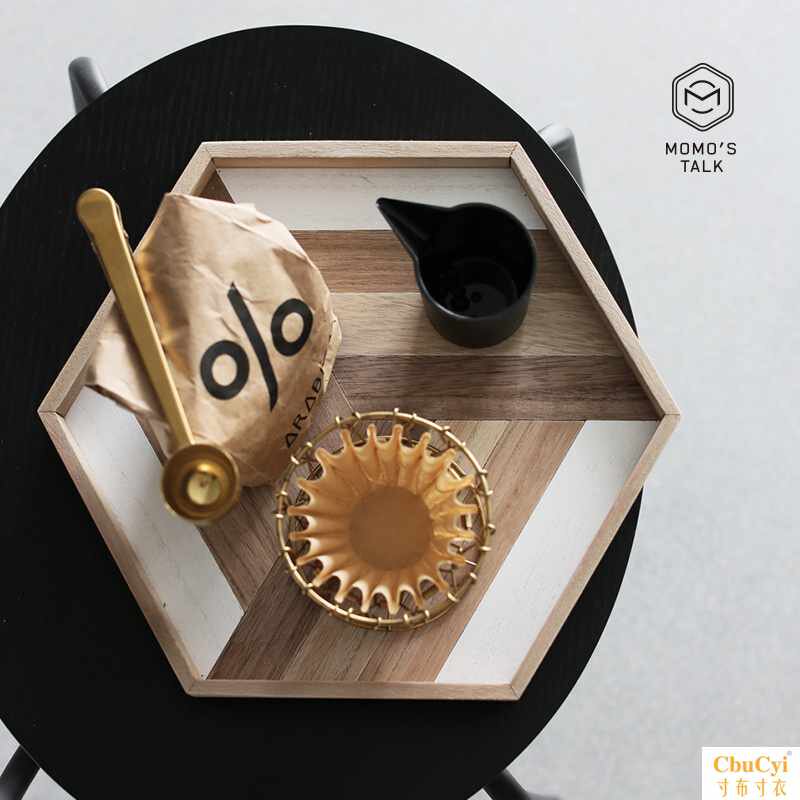 MOMO’S 莫语 ins风北欧风六边形木托盘收纳盘阿莫玲烘|msdalam kategori pinggan mangkuk, set teh, dulang teh - dari Buy2taobao.com untuk memberikan perkhidmatan ejen Taobao profesional membeli