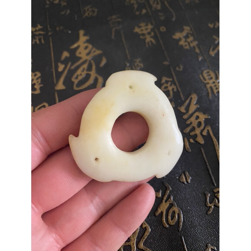 古玩岫玉做旧玉佩牌子古董仿古古