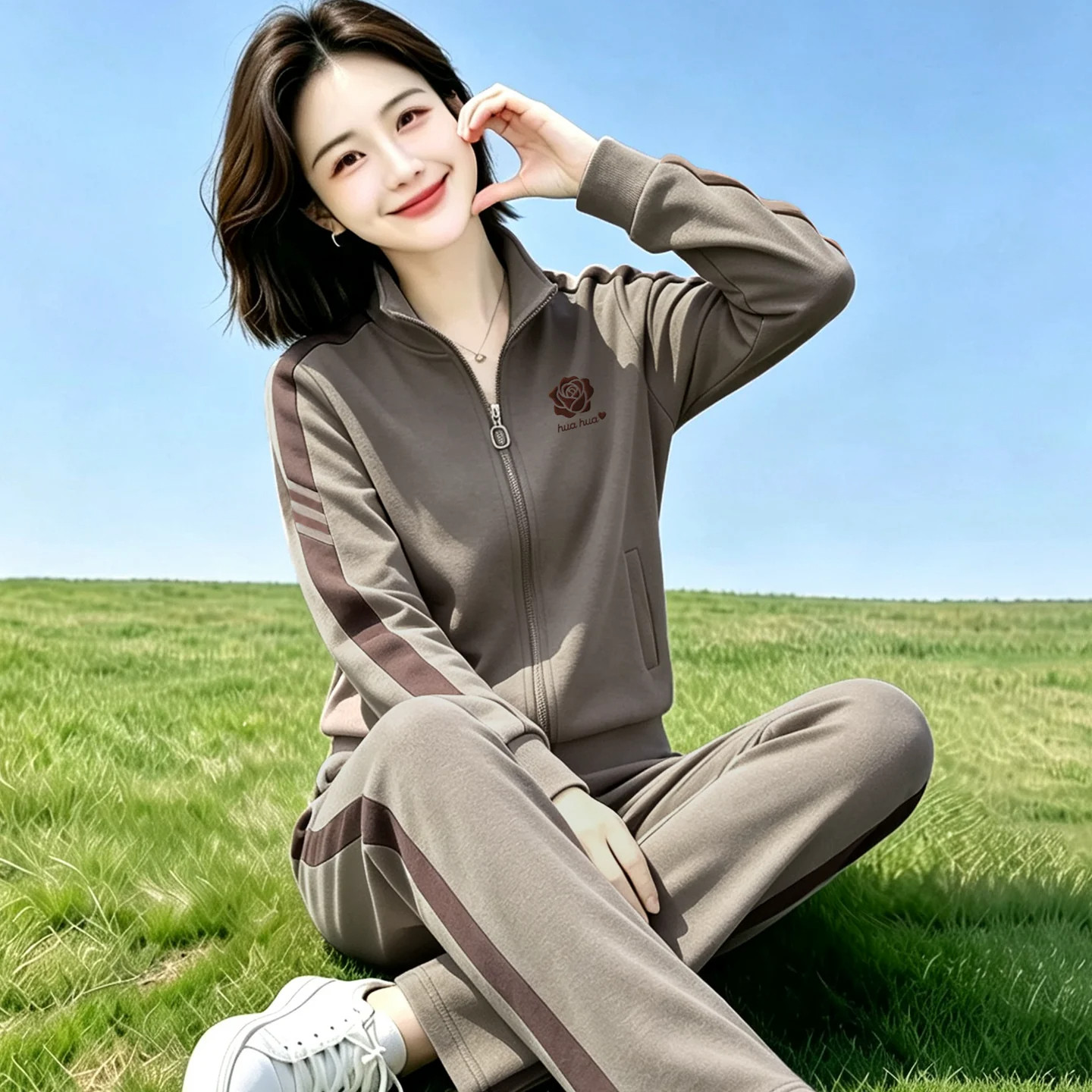 早秋妈妈运动套装女士2026新款秋