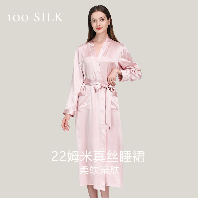 Cocoonie22姆米真丝晨睡袍/浴袍