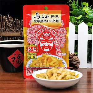 榨菜清爽鲜脆榨菜丝70g涪陵榨菜开袋即食轻盐清淡开味下饭菜