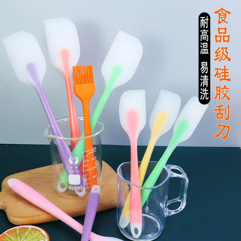 直供硅胶刮刀家用耐高温一体式铲子烘焙蛋糕奶油抹刀厨房铲刀搅拌
