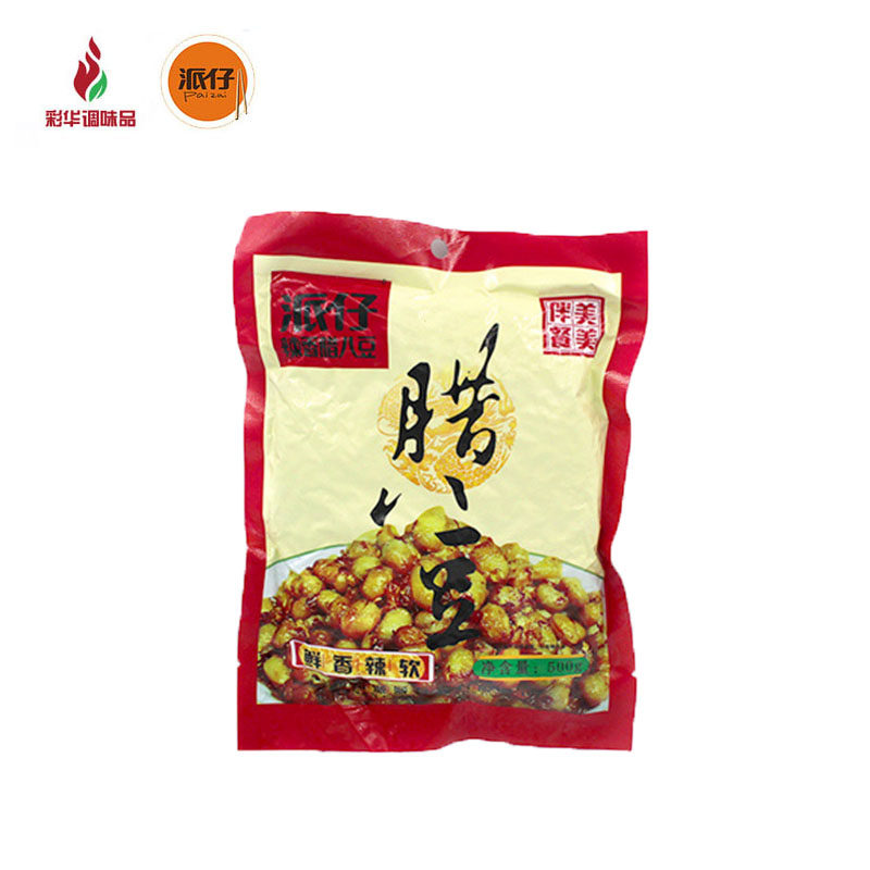【彩华调味品】湖南特产派仔腊八豆袋装500g 下饭酱豆子满3袋包邮