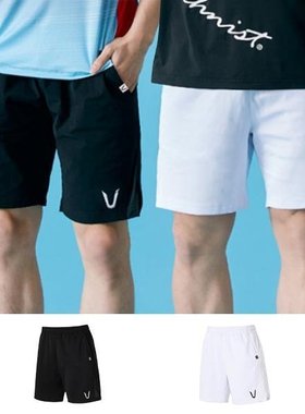 韩国代购直邮TECHNIST羽毛球服男女2024速干透气拼接网纱边短裤