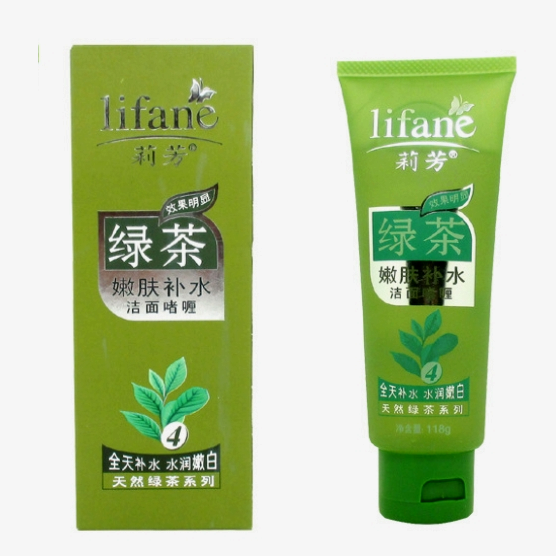 正品莉芳绿茶嫩肤补水洁面啫喱4号清洁洗面奶补水保湿嫩肤收毛孔