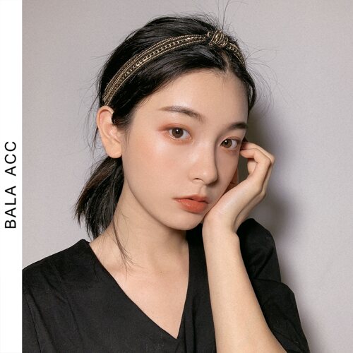 发带复古金属欧美网红百搭洗脸