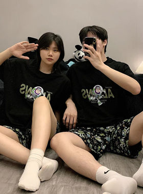 巴斯光年情侣睡衣夏季男女生纯棉