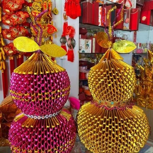 招财葫芦材料包半成品（需自折送教程）手工折纸高46宽20厘米