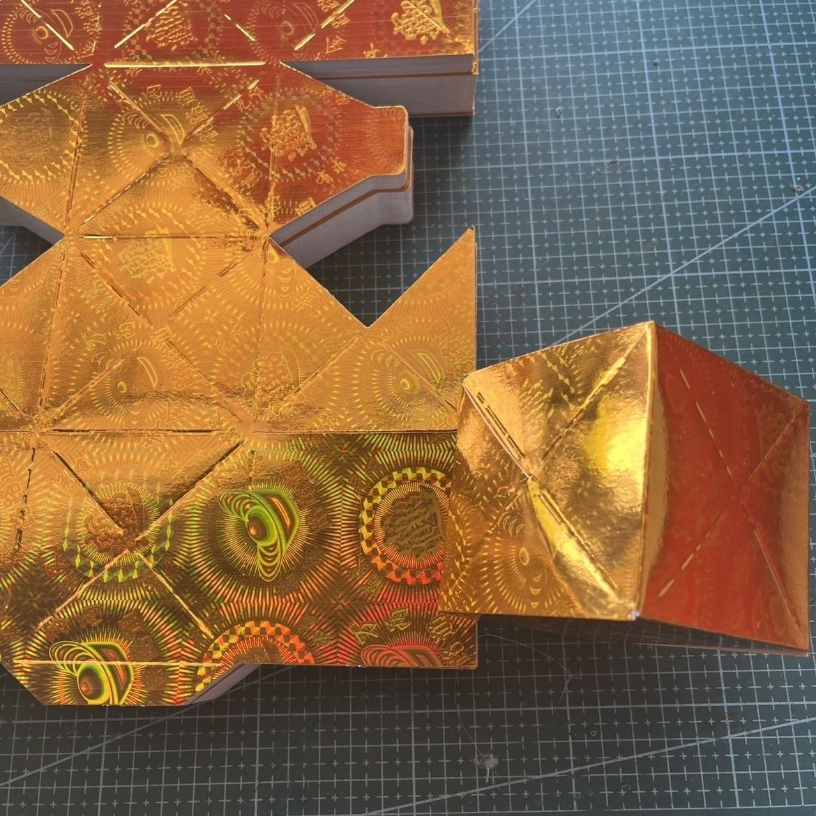 半成品方锭方宝纸7×7厘米白底加厚型纯手工折纸