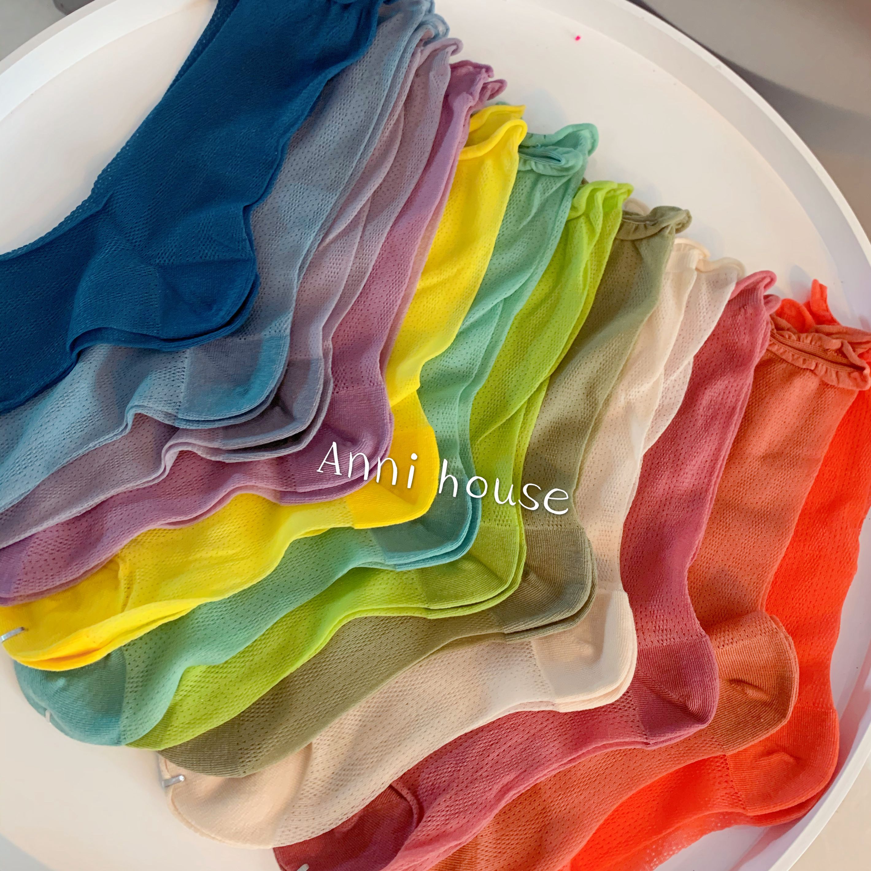 堆堆袜女薄款夏季超薄透明袜子网纱网红款彩色夏款中筒袜丝袜潮