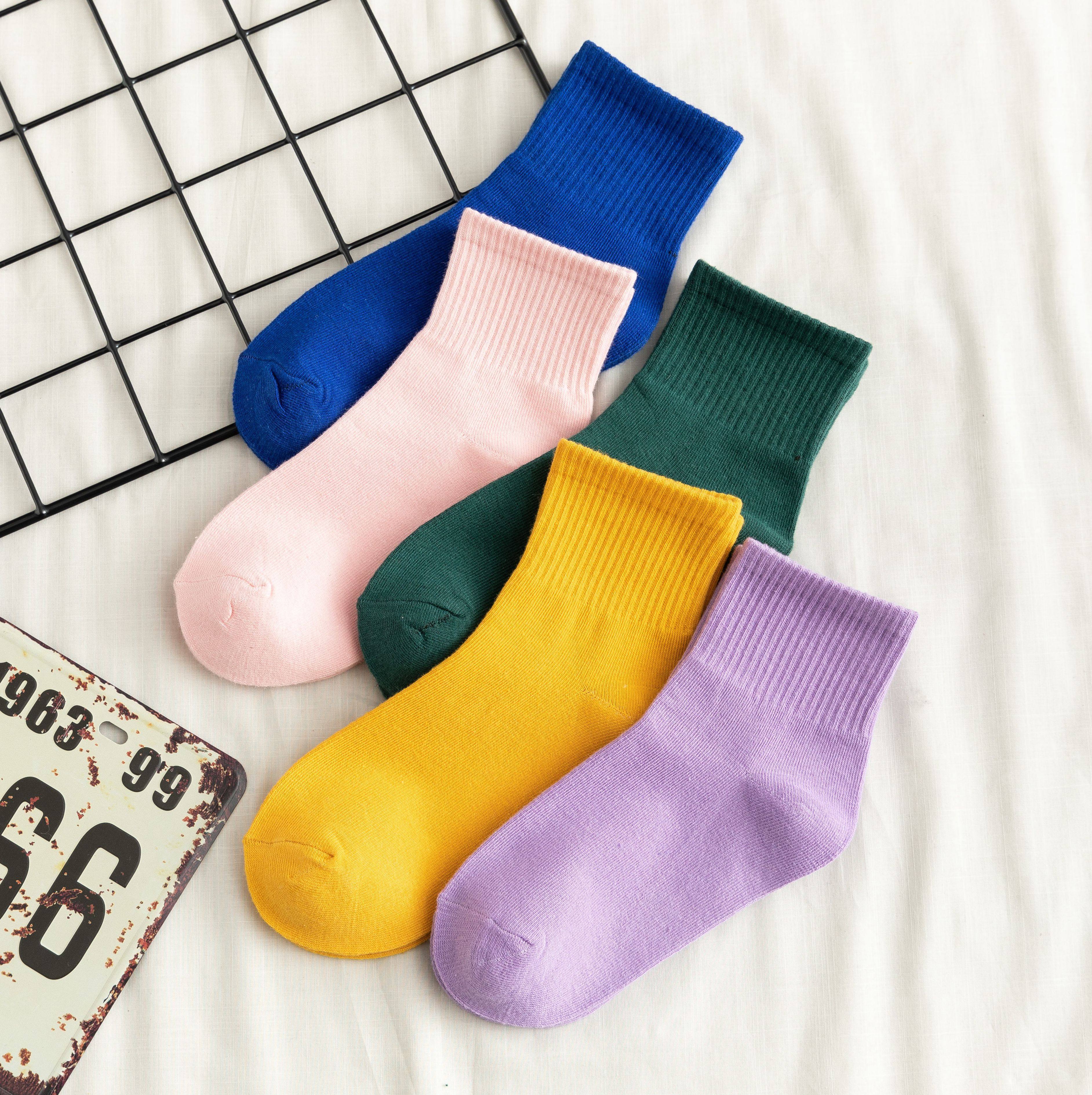袜子女短袜浅口ins潮可爱纯棉夏季彩色短筒百搭网红日系运动学生,女士内衣/男士内衣/家居服,中筒袜,淘宝优惠券,粉丝福利购,淘宝优惠卷