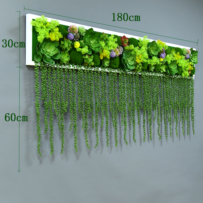 仿真植物壁挂绿植墙面装饰 北欧风格墙体墙壁装饰花餐厅挂画立体图片