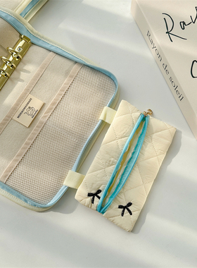 加厚芭蕾舞风证件护照手账本票据母婴防疫包相册活页本收纳大容量