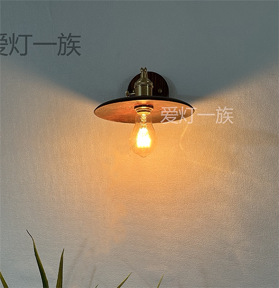 复古黑胡桃木色壁灯北欧民宿床头咖啡厅餐厅工作室橱窗门头灯具