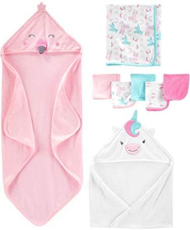 simple joys by carters baby girls 8-piece towel and washcl