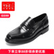 马皮乐福鞋 何金昌男士 6CM 皮鞋 英伦套脚精品德比鞋 增高鞋 商务正装