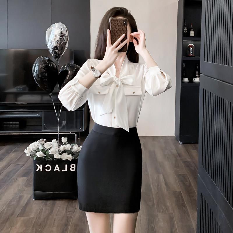 南航空姐制服职业套装高端空乘工作服衬衫女春装新款前台接待工装