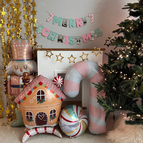 Christmas balloon清新圣诞节拉花韩国ins风北欧居家氛围装饰布置